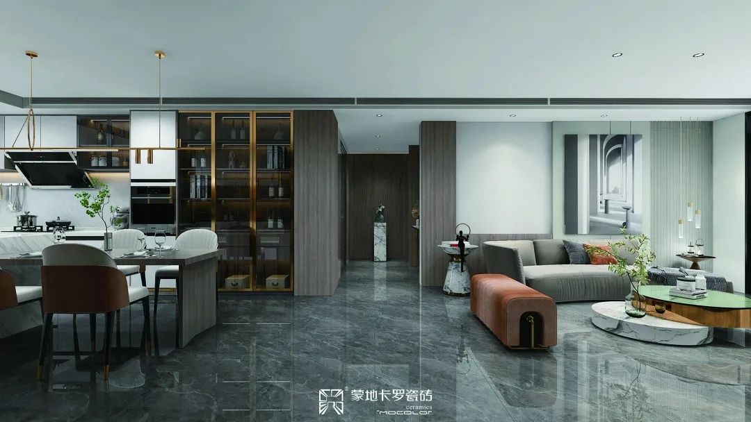  蒙地卡羅科林斯深灰巖板效果圖
