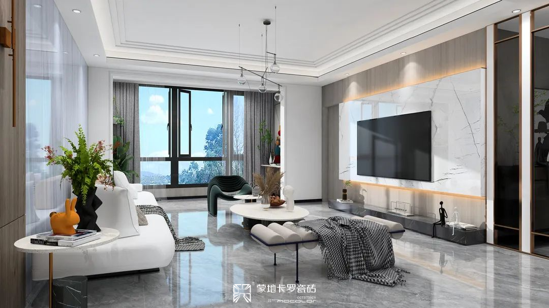 蒙地卡羅陶瓷巖板NF-Q260809-108 格蘭云天 三面連紋（背景墻