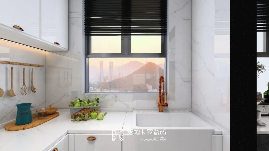  蒙地卡羅瓷磚巖板餐廳裝修效果圖